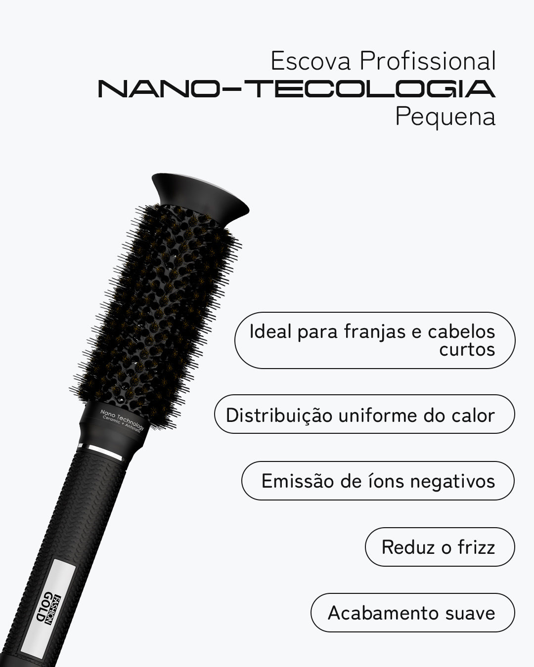 Kit de Cepillos Profesionales Stylist - Fashion Gold