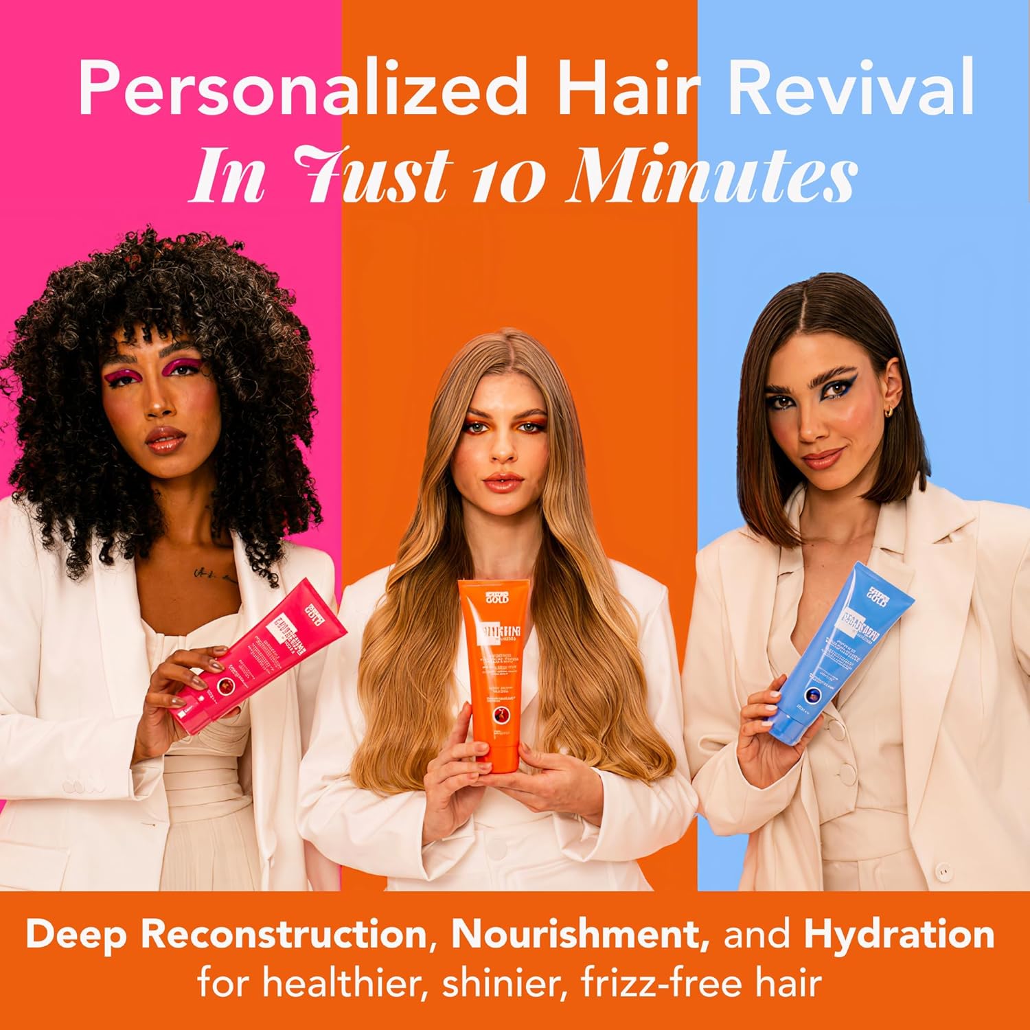 COMBO Cronograma Capilar Lata x3 Tubos 250gr c/u + Shampoo Cronograma 500ml