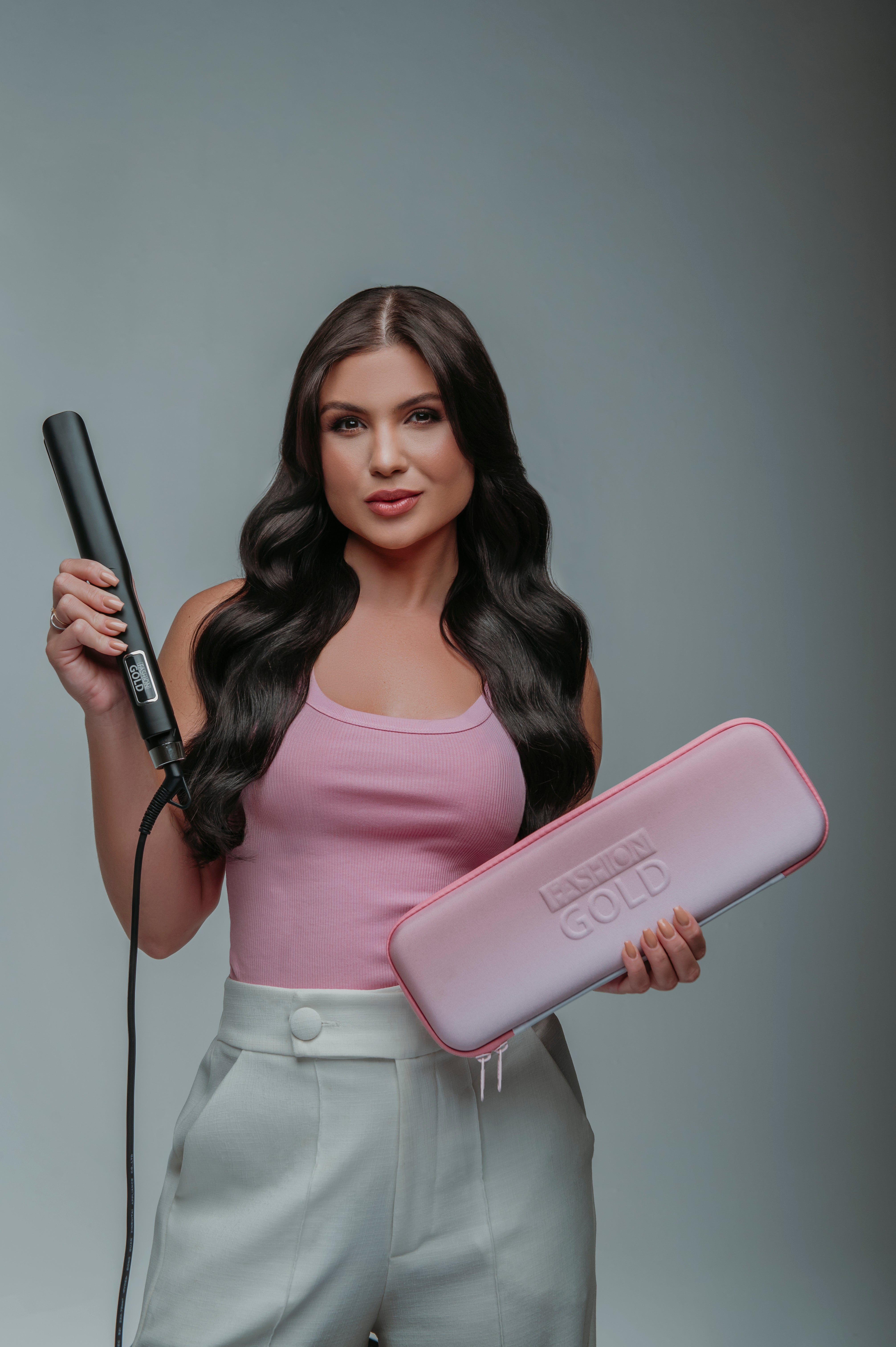 Plancha de Cabello Fashion Gold - Stylist Blacktitan Ultra