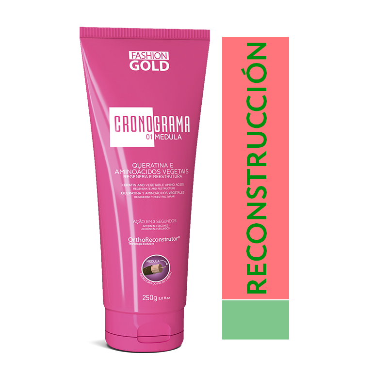 Mask Reconstrucción 250 g Cronograma Cuidados Profundos - Ybera Fashion Gold