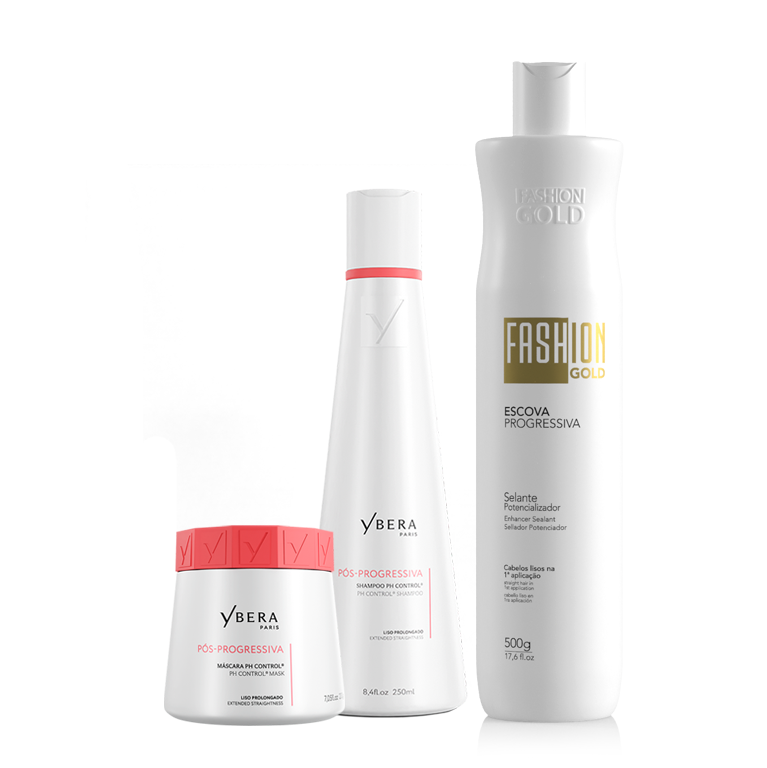 KIT Pos-Progressiva - Shampoo 250 ml & Mask + 200 g Alisado en casa 500 g