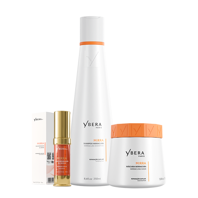 KIT Mirra - Shampoo 250 ml + Mask 200 g + Oil Repair 15 ml