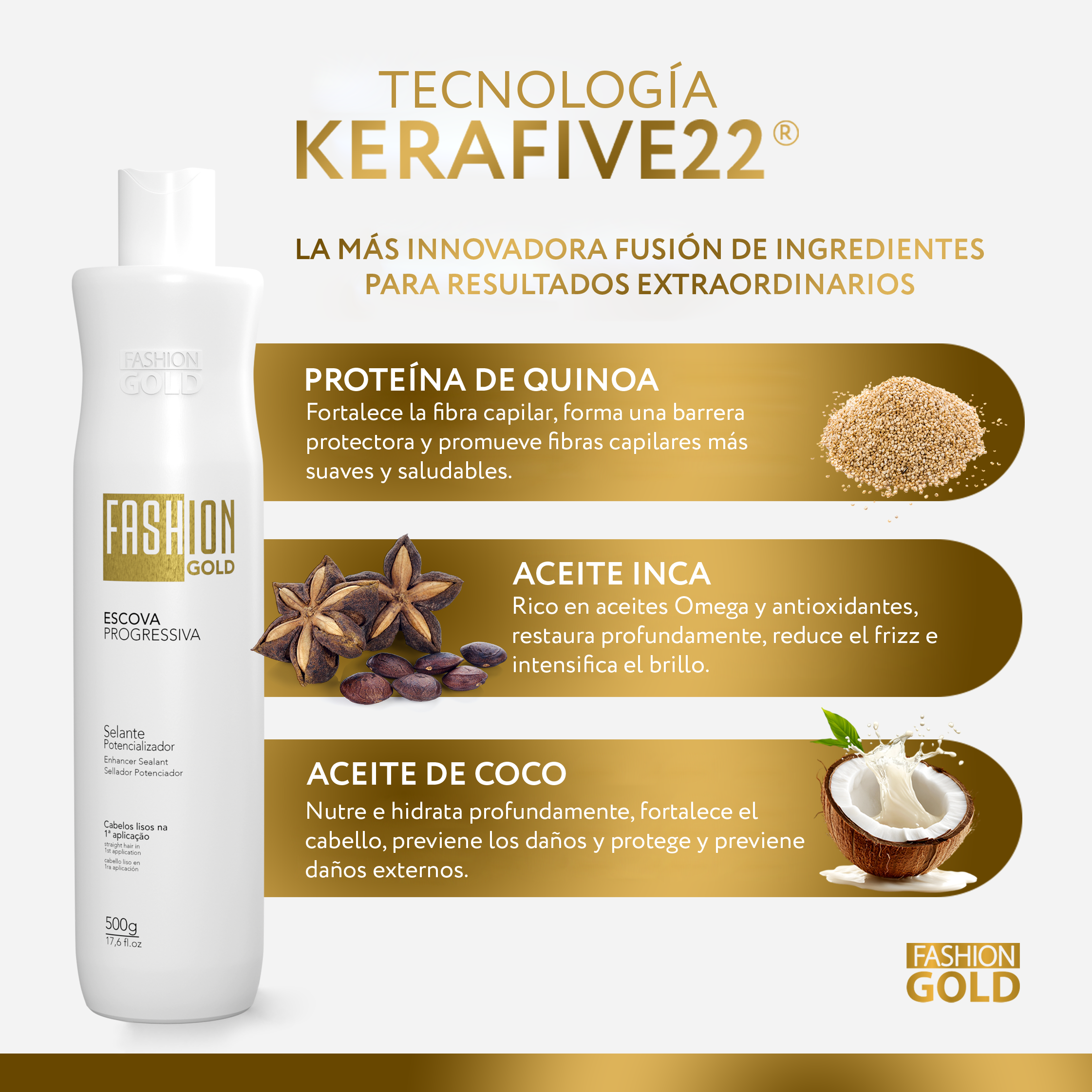 Fashion Gold - Alisado en Casa 150 g