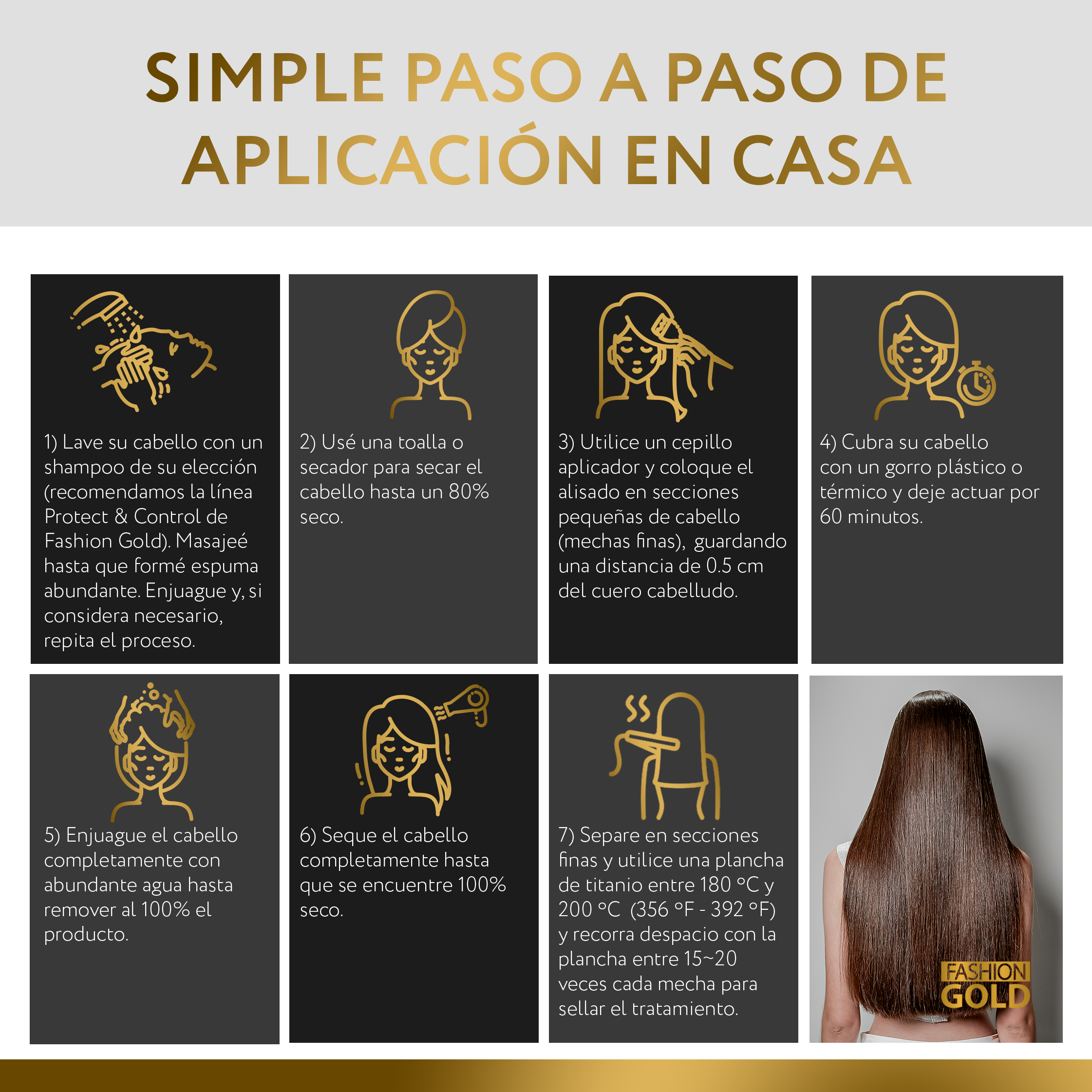 Fashion Gold - Alisado en Casa 150 g