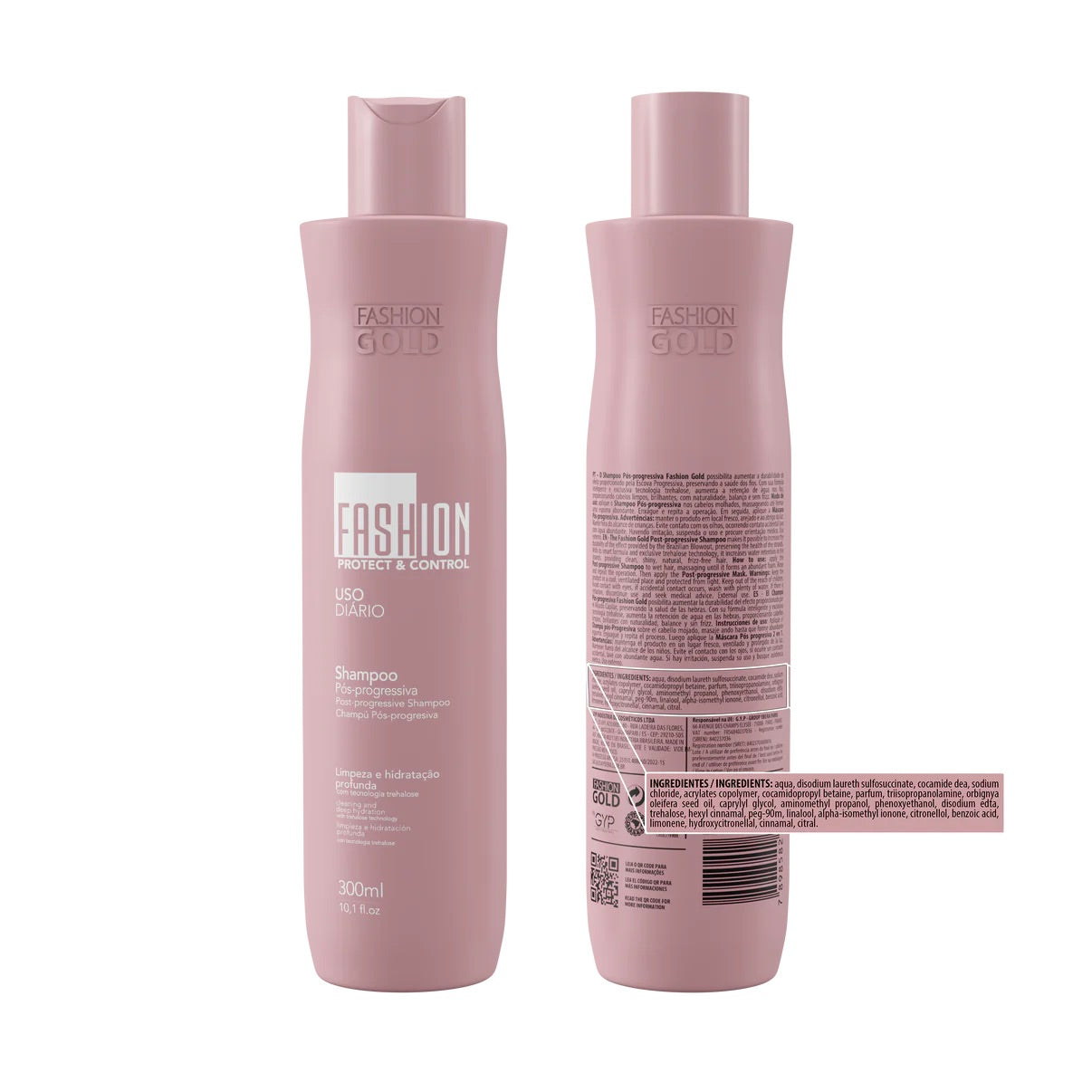Shampoo Fashion Gold - Protege e Controla - 300ml