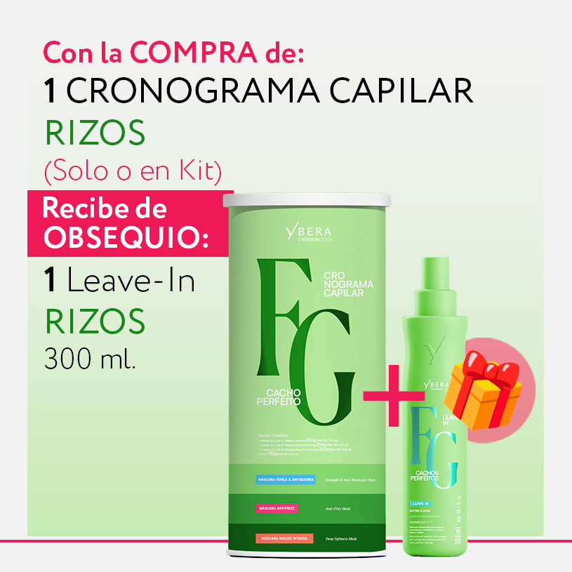 Cronograma Rizos Perfectos Capilar Lata x3 Tubos 250g c/u
