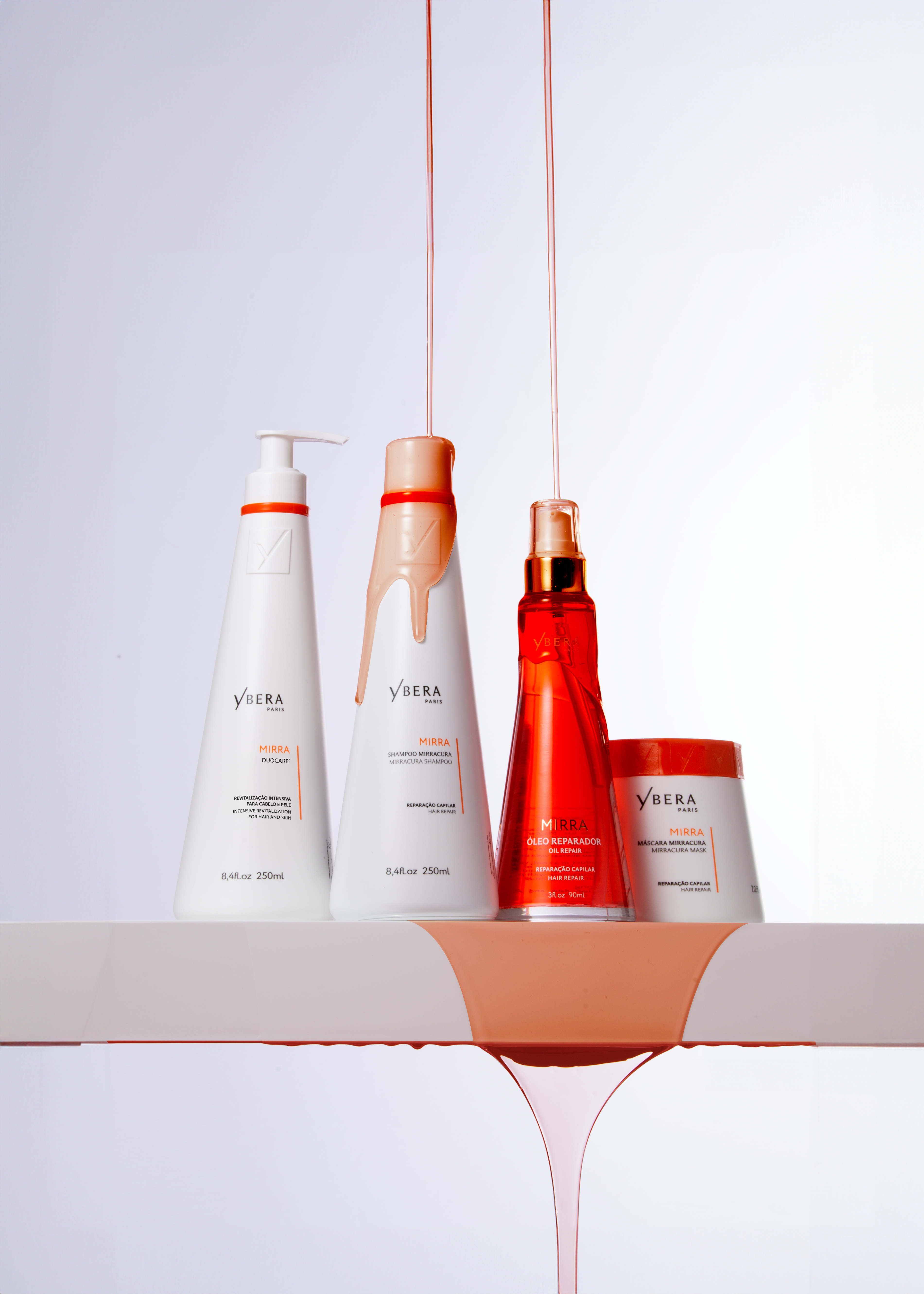 Kit Mirra - Shampoo 250ml + Mask 200gr + DuoCare 250gr + Mirra Oil 90ml