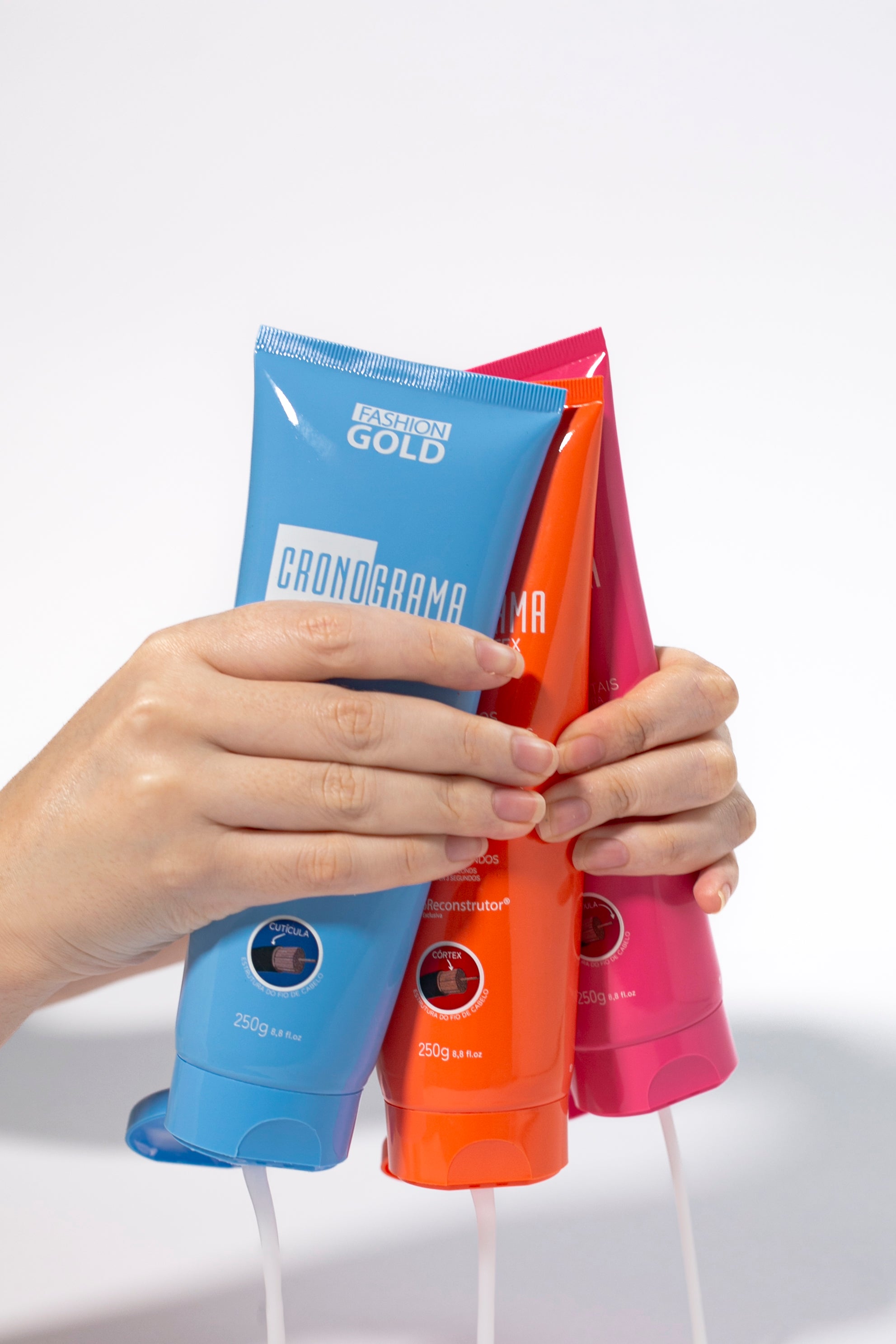 Cronograma Capilar Lata x3 Tubos 250gr + Pre-Shampoo Protect & Control 500ml