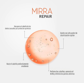 KIT Mirra - Shampoo 250 ml + Mask 200 g + Oil Repair 15 ml